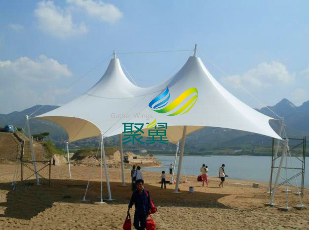 聚翼-雙頂景觀膜結構2