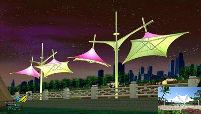 膜結構景觀張拉膜棚公司工程價格圖片