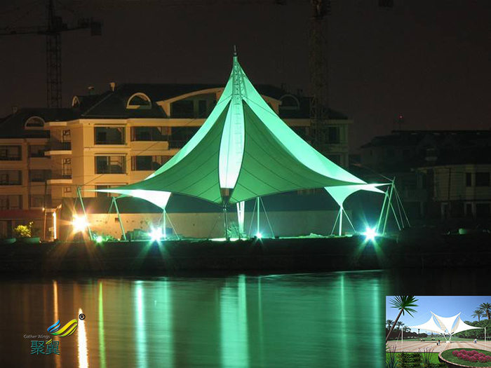 蘇州著名充氣張拉膜結構建筑價格工程小品廠家實例分析