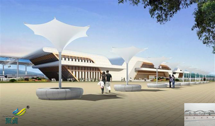 北京著名充氣張拉膜結構建筑小品實例價格廠家