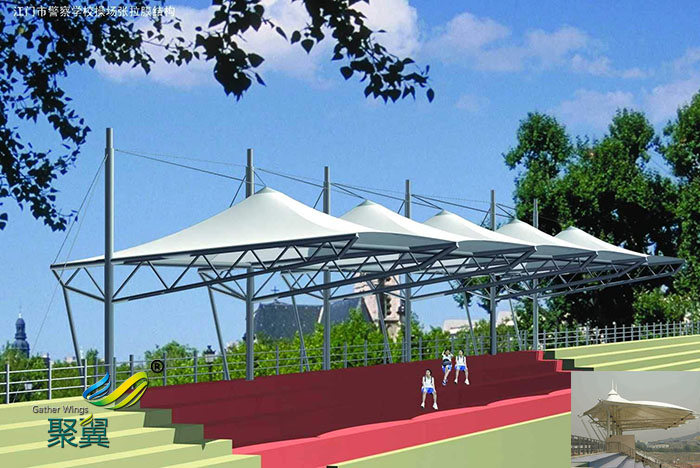 濰坊膜結構體育看臺場館平面圖生產廠家承包價格圖片造型