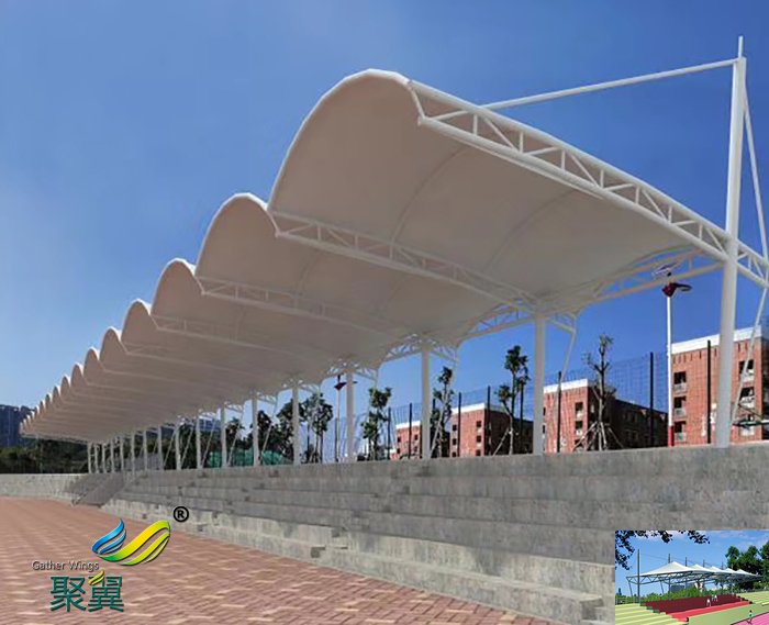 河南膜結構體育看臺場館找哪家供應平面圖承包價格