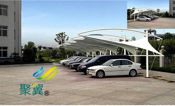膜結構汽車棚功用優勢|膜結構棚