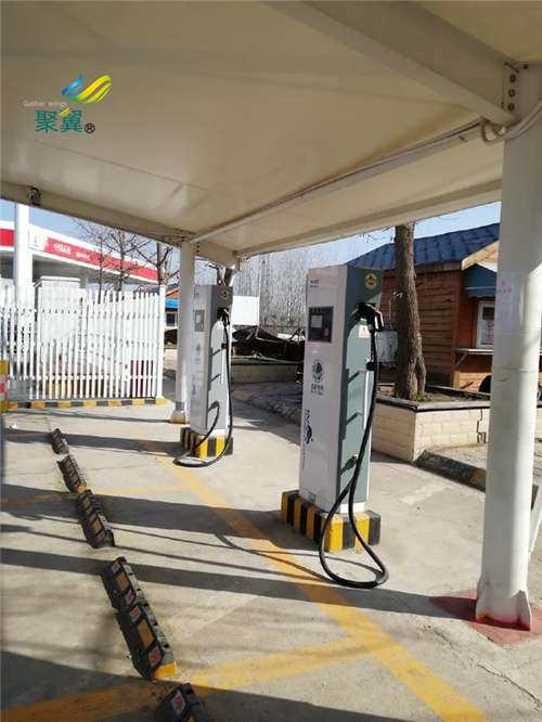 膜結構車棚充電樁車棚47